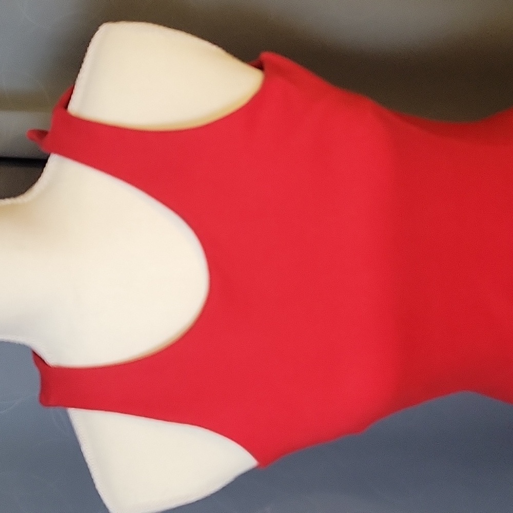 Zara Basic Evening Collection Women’s Red Sleevel… - image 3